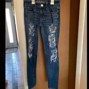 american eagle dark wash jeans